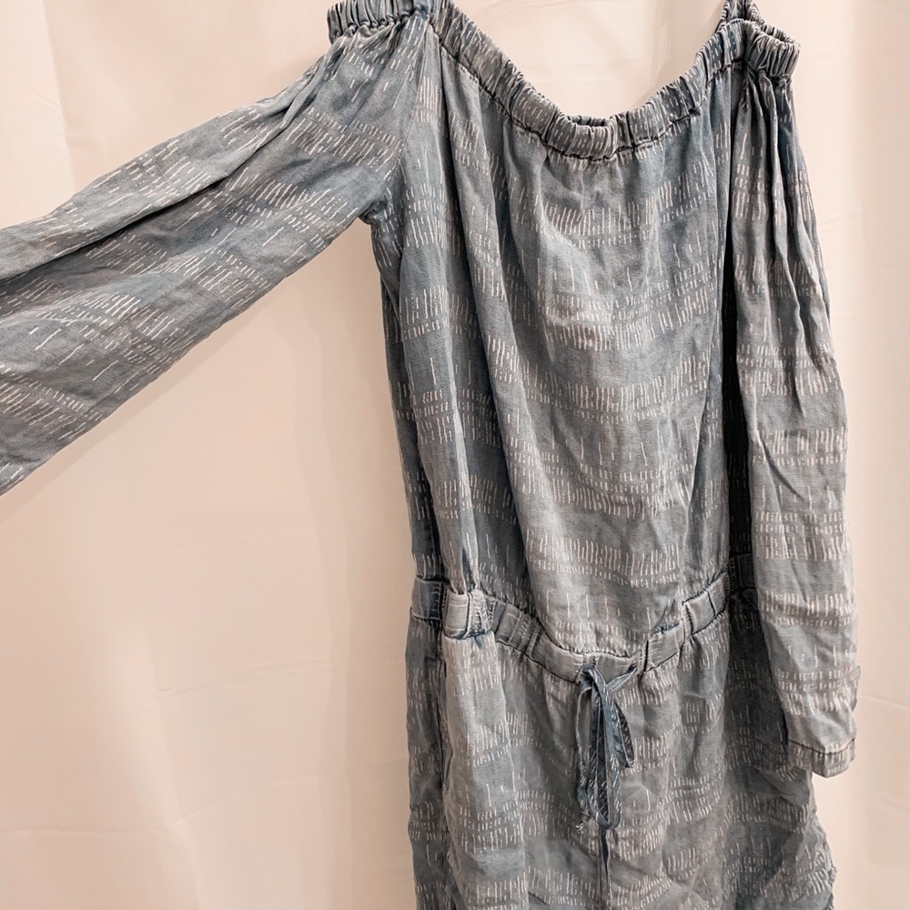 Blue Off The Shoulder Romper!
